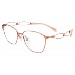 Charmant Line Art Women's Eyeglasses XL2103 XL/2103 Full Rim Optical Frame - Rose Gold   RG - Lens 51 Bridge 16 Temple 135mm