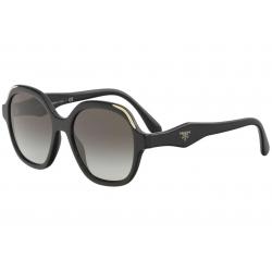 Prada Women's SPR06U SPR/06U Fashion Square Sunglasses - Black/Grey Gradient   1AB/0A7 - Lens 52 Bridge 18 B 47.4 ED 55.6 Temple 140mm