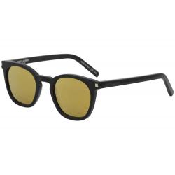 Saint Laurent Women's SL 28 Fashion Square Sunglasses - Black - Lens 49 Bridge 23 Temple 140mm