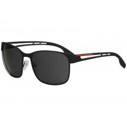 Prada Linea Rossa Men's SPS52T SPS/52T Fashion Square Sunglasses - Black - Lens 59 Bridge 17 B 47.5 ED 63.9 Temple 140mm