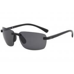 Kaenon Men's Polarized Coto Fashion Rectangle Sunglasses - Black Gunmetal/Ultra Grey Flash   047BKBKGN  - Lens 62 Bridge 16 Temple 135mm