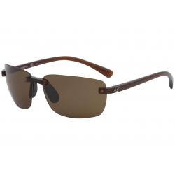 Kaenon Men's Coto Fashion Rectangle Polarized Sunglasses - Deep Brown Gunmetal/Ultra Grey Flash   047DBDBGN  - Lens 62 Bridge 16 Temple 135mm
