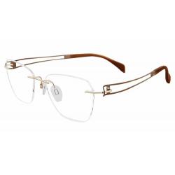 Charmant Line Art Women's Eyeglasses XL2116 XL/2116 Rimless Optical Frame - Gold   GD - Lens 50 Bridge 17 Temple 135mm