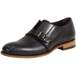 Bacco Bucci Men's Stassi Monk Strap Loafers Shoes - Black - 10.5 D(M) US