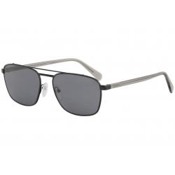 Prada Men's SPR61U SPR/61U Fashion Pilot Polarized Sunglasses - Black - Lens 59 Bridge 18 B 43.7 ED 64 Temple 145mm