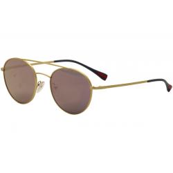 Prada Men's PS 51SS PS 51/SS Fashion Sunglasses - Matte Gold/Dark Grey Pink Mirror   1BK5T0 - Lens 51 Bridge 20 Temple 140mm