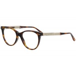 Bottega Veneta Women's Eyeglasses BV0129O BV/0129/O Full Rim Optical Frame - Havana/Yellow   002 - Lens 51 Bridge 17 Temple 145mm