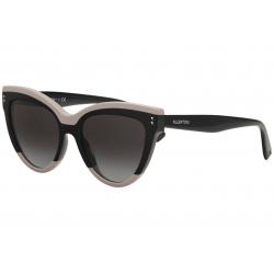 Valentino Women's VA4034 VA/4034 Fashion Cat Eye Sunglasses - Black Pink/Grey Gradient   5092/8G - Lens 54 Bridge 18 B 44.8 ED 62.3 Temple 140mm