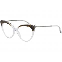 Dolce & Gabbana Women's Eyeglasses D&G DG3291 DG/3291 Full Rim Optical Frame - Havana/Crystal   757 - Lens 54 Bridge 17 B 45 ED 59.6 Temple 140mm
