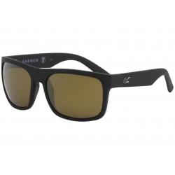 Kaenon Men's Polarized Burnet XL Fashion Square Sunglasses - Black Matte Grip Gunmetal/Gold Flash   0369BKMGGN  - Lens 59 Bridge 19 Temple 138mm