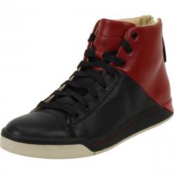 Diesel Men's S Emerald High Top Sneakers Shoes - Pompeian Red/Black - 10 D(M) US