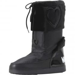 Love Moschino Women's Heart Winter Snow Boots Shoes - Black/Black - 5 6 B(M) US/35 36 M EU