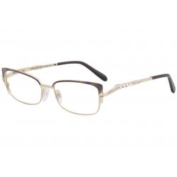 Diva Women's Eyeglasses 5482 Full Rim Optical Frame - Brown/Sunset Gold   923E - Lens 52 Bridge 16 Temple 125mm