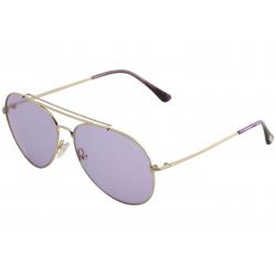 Tom Ford Women's Indiana TF497 TF/497 Fashion Pilot Sunglasses - Gold - Lens 60 Bridge 14 Temple 140mm