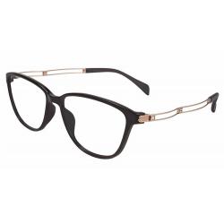 Line Art Women's Eyeglasses XL2095 XL/2095 Full Rim Titanium Optical Frame - Black   BK - Lens 52 Bridge 15 Temple 135mm