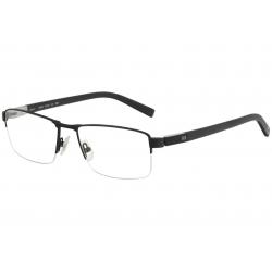 Morel Men's Eyeglasses OGA 10012O 10012/O Half Rim Optical Frame - Black - Lens 57 Bridge 18 Temple 145mm