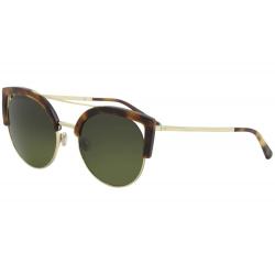 Etnia Barcelona Women's Nisantasi Fashion Pilot Sunglasses - Havana Gold/Green Blue Flash   HVGD - Lens 56 Bridge 20 Temple 145mm