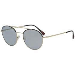 Prada Linea Rossa Men's PS 51SS PS 51/SS Fashion Sunglasses - Pale Gold Black/Blue Gold Mirror   AAV/298 - Lens 54 Bridge 20 B 49.1 ED 56.8 Temple 140mm