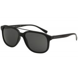 Burberry Men's BE4233 BE/4233 Fashion Square Sunglasses - Matte Black/Grey   3464/87 - Lens 57 Bridge 16 Temple 145mm