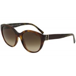 Burberry Women's BE4242 BE/4242 Fashion Round Sunglasses - Light Havana/Brown Gradient   3634/13 - Lens 55 Bridge 19 Temple 140mm