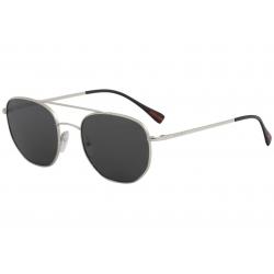 Prada Linea Rossa Men's SPS56S SPS/56S Fashion Pilot Sunglasses - Silver/Grey   1BC/5S0 - Lens 53 Bridge 20 B 45.6 ED 57.7 Temple 140mm