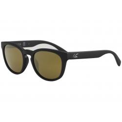 Kaenon Men's Strand 038 Polarized Fashion Round Sunglasses - Black Matte Grip Gunmetal/Brown Gold Mirror   B12M -  Lens 51 Bridge 21 Temple 139mm