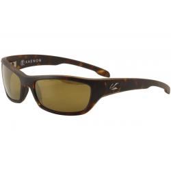 Kaenon Men's Cowell 040 Polarized Fashion Sunglasses - Matte Tortoise/SR 91 Brown Gold Mirror   B12  - Lens 58.5 Bridge 18 Temple 125mm
