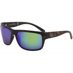 Kaenon Men's Redding Fashion Square Polarized Sunglasses - Matte Tortoise Gunmetal/Pol Orange Green Mir   B12 - Lens 62 Bridge 17 B 43 Temple 125mm