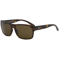 Kaenon Clemente Fashion Square Polarized Sunglasses - Matte Tortoise Gunmetal/Polarized Brown   B12 - Lens 57 Bridge 15 B 43 Temple 134mm