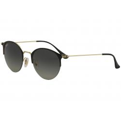 Ray Ban Women's RB3578 RB/3578 RayBan Fashion Round Sunglasses - Gold Shiny Black/Light Grey Gradient   187/11 - Lens 50 Bridge 22 Temple 145mm