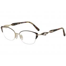 Diva Women's Eyeglasses 5471 Half Rim Optical Frame - Red -  Lens 53 Bridge 17 Temple 132mm