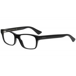 Gucci Men's Eyeglasses GG0006O GG/0006/O Full Rim Optical Frame - Black/Transparent   001 - Lens 55 Bridge 18 Temple 145mm