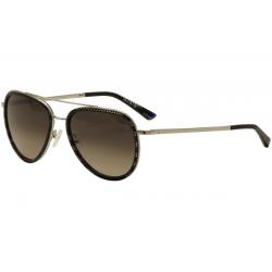 Etnia Barcelona Women's Diagonal Fashion Aviator Sunglasses - Black Silver/ Grey Grad Photochromic Lens   BKSL  - Lens 55 Bridge 18 Temple 142mm