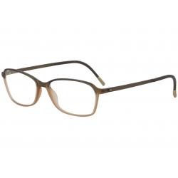 Silhouette Eyeglasses SPX Illusion 1583 6030 Khaki Caramel Optical Frame 52mm - Red - Lens 52 Bridge 14 Temple 130mm