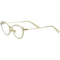 Versace Women's Eyeglasses 1244 Full Rim Optical Frame - Pale Gold/Azure Crystal   1405 - Lens 53 Bridge 17 Temple 140mm