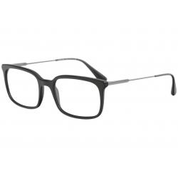 Prada Men's Eyeglasses VPR16U VPR/16U Full Rim Optical Frame - Black   1AB/1O1 - Lens 55 Bridge 19 B 39.5 ED 57.8 Temple 150mm