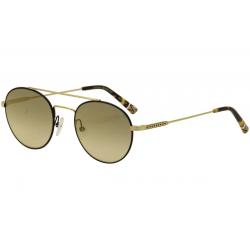 Etnia Barcelona Women's Born Fashion Round Sunglasses - Matte Black Gold/Gold Flash Grey Gradient   Gdbk  -  Lens 50 Bridge 19 Temple 145mm