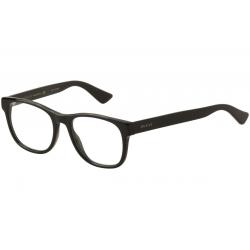 Gucci Men's Eyeglasses GG0004O GG/0004O Full Rim Optical Frame - Black   001 - Lens 53 Bridge 19 Temple 145mm