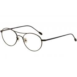 John Varvatos Men's Eyeglasses V158 V/158 Stainless Steel Full Rim Optical Frame - Black - Lens 51 Bridge 19 Temple 145mm