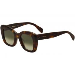 Celine Women's CL41439FS CL/41439/FS Fashion Sunglasses (Asian Fit) - Tortoise/Green Degrade   05L XM - Lens 49 Bridge 24 Temple 150mm
