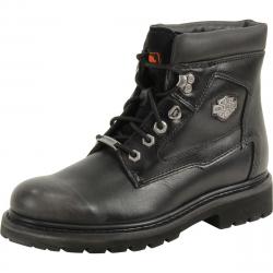 Harley Davidson Men's Bayport Distressed Work Boots Shoes - Black - 11 D(M) US