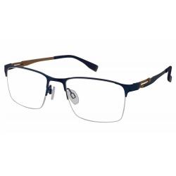 Charmant Perfect Comfort Men's Eyeglasses TI12317 TI/12317 Optical Frame - Blue   BL - Lens 56 Bridge 19 Lens 140mm