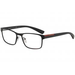 Prada Linea Rossa Men's Eyeglasses VPS50G VPS/50G Full Rim Optical Frame - Black Rubber   DG0/1O1 - Lens 55 Bridge 17 B 36.2 ED 58.7 Temple 140mm