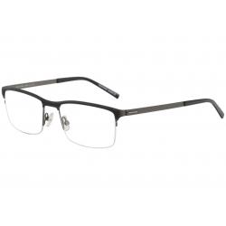 Morel Men's Eyeglasses Lightec 30030L 30030/L Half Rim Optical Frame - Black/Grey   NG12 - Lens 55 Bridge 19 Temple 145mm