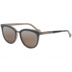 CH Carolina Herrera Women's SHE748 SHE/748 Fashion Oval Sunglasses - Turquoise -  Lens 52 Bridge 18 Temple 135mm
