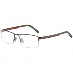 Morel Men's Eyeglasses Lightec 7780L 7780/L Half Rim Optical Frame - Dark Grey   GG042 - Lens 55 Bridge 17 Temple 140mm