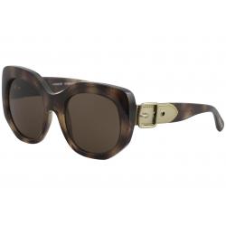 Coach Women's HC8228 HC/8228 Fashion Square Sunglasses - Dark Tortoise Shimmer/Brown   550073 - Lens 53 Bridge 21 Temple 140mm