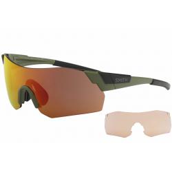 Smith Optics Pivalock Arena Max X6 Fashion Shield Sunglasses - Matte Olive Black/Red Mirrored - Lens 130 Bridge 0 Temple 120mm