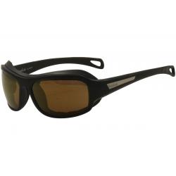 Bolle Men's Whitecap Wrap Sunglasses - Matte Black/Inland Gold Polarized Lens   12250  - Medium/Large Fit