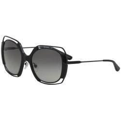 Tory Burch Women's TY6059 TY/6059 Fashion Square Sunglasses - Black/Grey Gradient   3249/11 - Lens 54 Bridge 20 B 51 ED 56.3 Temple 140mm
